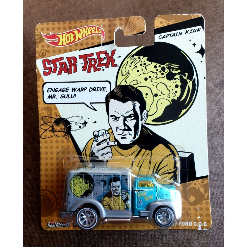 2014 Hot Wheels '49 FORD C.O.E Aqua/ Grey WILLIAM SHATNER POP CULTURE: STAR TREK